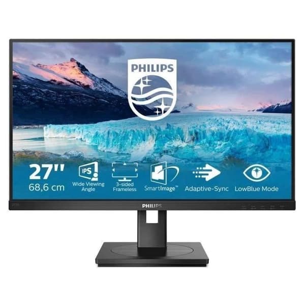 LED-skärm - PHILIPS - S-line 272S1AE - 1920 x 1080 Full HD - IPS - 75 Hz - 27 tum Svart