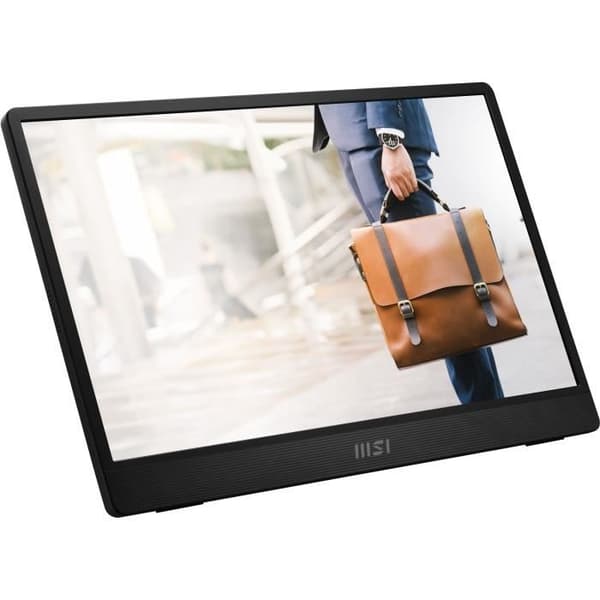 PC Gamer-skärm - MSI - MP161 E2 - 15,6" - IPS-panel - FHD - 1 ms - 60 Hz - USB-C x2 + Mini HDMI - Stativfäste