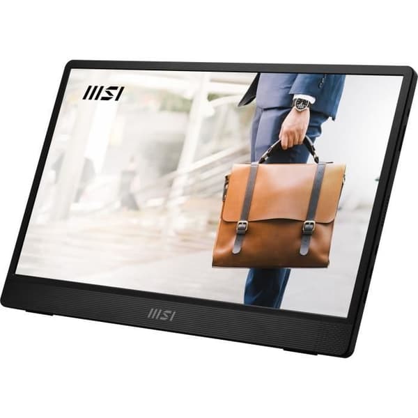 PC Gamer-skärm - MSI - MP161 E2 - 15,6" - IPS-panel - FHD - 1 ms - 60 Hz - USB-C x2 + Mini HDMI - Stativfäste