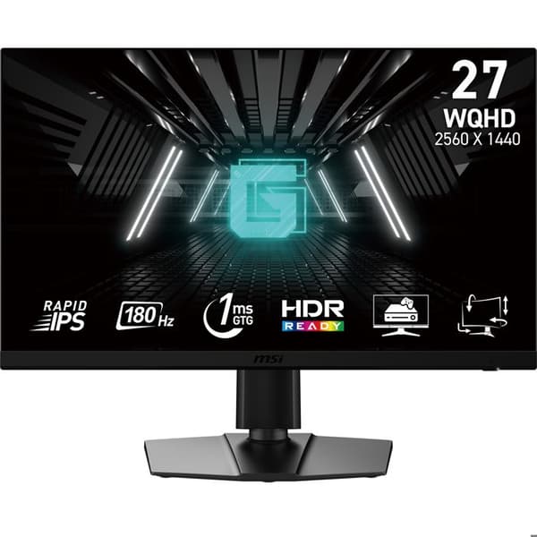 27" WQHD PC Gaming Monitor MSI G272QPF E2 - Rapid IPS-panel, 180Hz/1ms, 125% sRGB, Adaptive-Sync Svart
