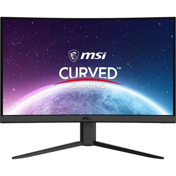 Böjd PC Gamer-skärm - MSI - G24C4 E2 - 24" FHD - VA-panel - 180Hz - 1ms - Adaptiv synk - 2 HDMI 1 DP Svart