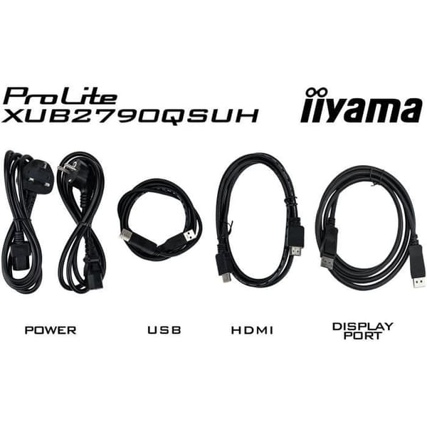 PC-skärm - IIYAMA - XUB2790QSUH-B1 - 27" QHD - IPS - 100Hz - 0,4ms - USB-C - Justerbar fot