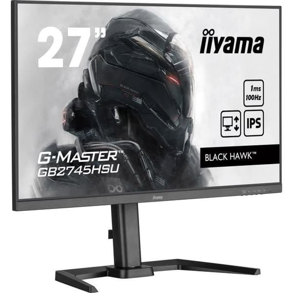 PC-skärm - IIYAMA G-MASTER GB2745HSU-B1 - 27" 1920x1080 - IPS-panel - 1ms - 100Hz - HDMI / DisplayPort