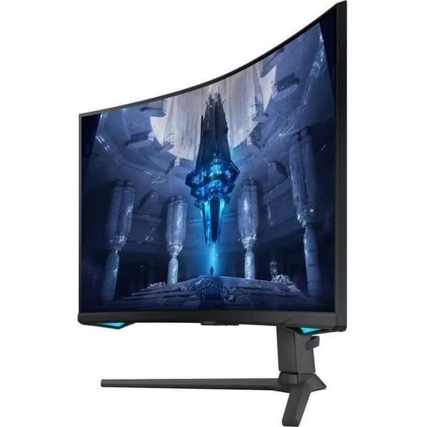 Böjd PC Gamer-skärm - SAMSUNG - ODYSSEY NEO - G7 G75NB S32BG750NP - 32'' UHD 4K - VA-panel - 1 ms - 165Hz - HDMI / DP - FreeSync Svart