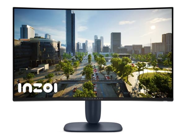Alienware 32 Gaming Monitor AW3225DM - LED-skärm - spel - böjd - 32" (31.5" visbar) - 2560 x 1440 QHD @ 180 Hz - VA - 400 cd/m² - 3000:1 - DisplayHDR