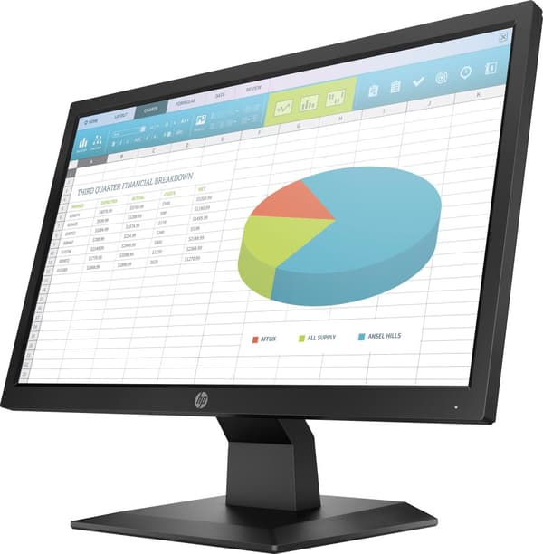 HP P204 49,5 cm (19.5" 1600 x 900 Pixels HD+ LED Zwart 5RD65AA#ABB