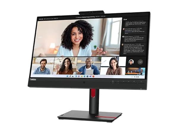 Lenovo ThinkVision T24mv-30 - LED-skärm - 24" (23.8" visbar) - 1920 x 1080 Full HD (1080p) - IPS - 250 cd/m² - 1000:1 - 4 ms - HDMI, DisplayPort, USB Svart