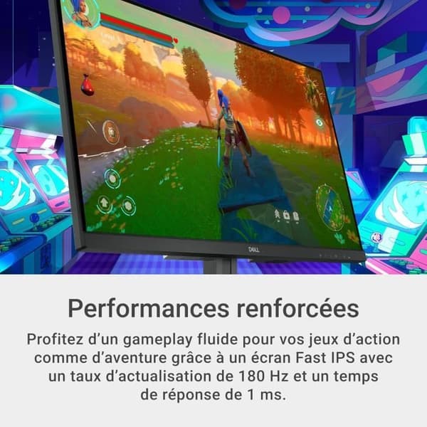 PC-spel skärm - DELL - G2725D - 27 tum - QHD 2560x1440 - 180Hz - 1ms