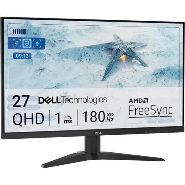 PC-spel skärm - DELL - G2725D - 27 tum - QHD 2560x1440 - 180Hz - 1ms Svart