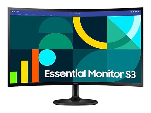 Samsung S27D362GAU skærm - LED baglys Svart