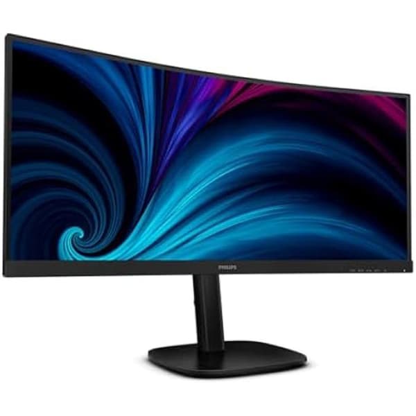 Kurvad monitor - PHILIPS - 34B2U3600C - WQHD 34 tum - 120 Hz - Inbyggda högtalare Svart