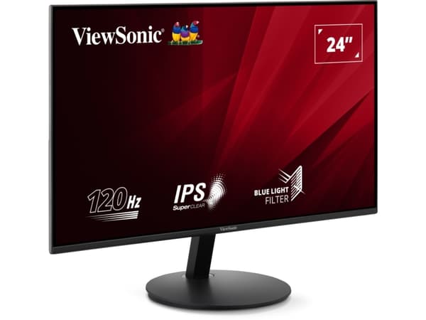 Viewsonic VA 24" Full HD Monitor w/Fast 1ms Response, 61 cm (24"), 1920 x 1080 piksler, Full HD, LED, 5 ms