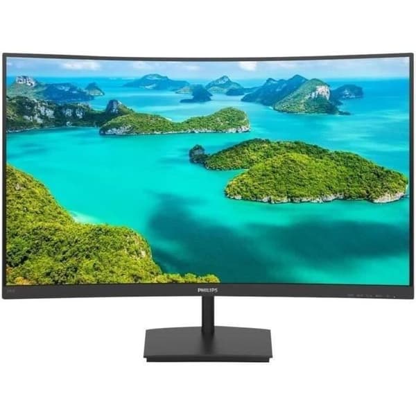 Böjd PC-skärm - PHILIPS 241E1SC/00 - 23,6" FHD - VA-panel - 4 ms - 75Hz - VGA / HDMI - AMD FreeSync