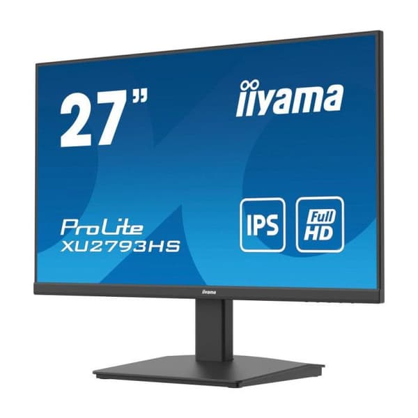 Skärm IIYAMA 27'' Ultra Tunn IPS-panel 16:9 1ms 100Hz 250cd/m² 1920x1080 1xHDMI 1xDisplayPort Högtalare 2 x 2W + hörlurar TCO