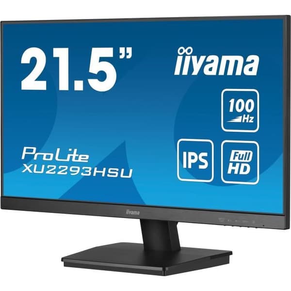 PC-skärm - IIYAMA - XU2293HSU-B7 - 21,5" FHD - IPS - 100Hz - 1ms - HDMI/DP - USB HUB - Högtalare - Svart