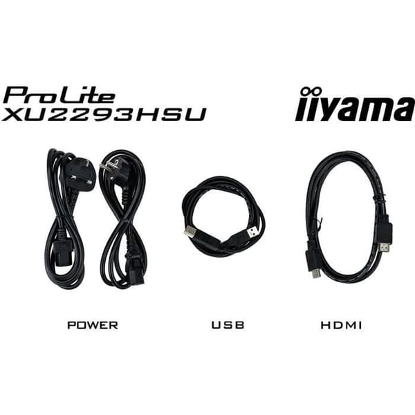 PC-skärm - IIYAMA - XU2293HSU-B7 - 21,5" FHD - IPS - 100Hz - 1ms - HDMI/DP - USB HUB - Högtalare - Svart