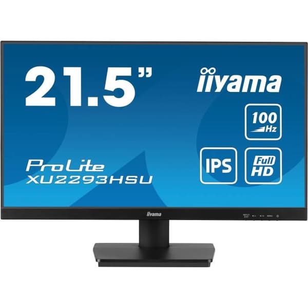 PC-skärm - IIYAMA - XU2293HSU-B7 - 21,5" FHD - IPS - 100Hz - 1ms - HDMI/DP - USB HUB - Högtalare - Svart Svart