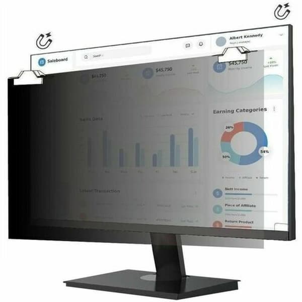 Sekretessfilter för datorskärm V7 PS240WAM 24"