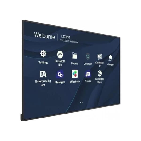 ViewSonic 55'' LFD 4K LED UHD 16:9 32GB 500nit 6,5ms 5000:1 178/178 VESA 400x200 2xHDMI, 2xUSB, 1xUSB Type-C,RJ45, RS232, HPs