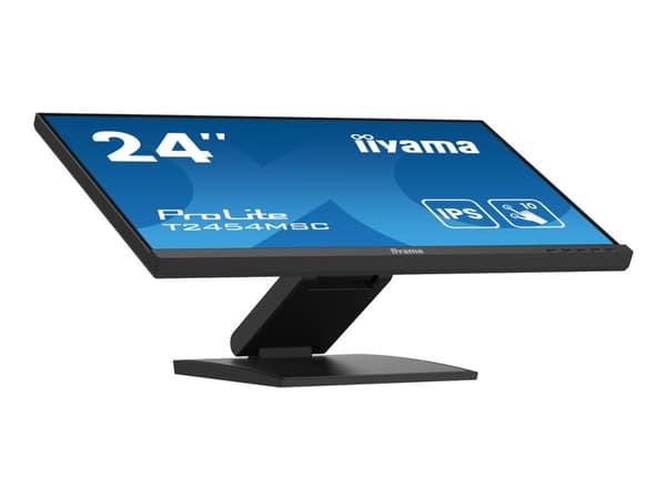 iiyama ProLite T2454MSC-B2AG - LED-skjerm - 23.8" - berøringsskjerm - 1920 x 1080 Full HD (1080p) @ 75 Hz - IPS - 300 cd/m² - 1000:1 - 4 ms - HDMI, D