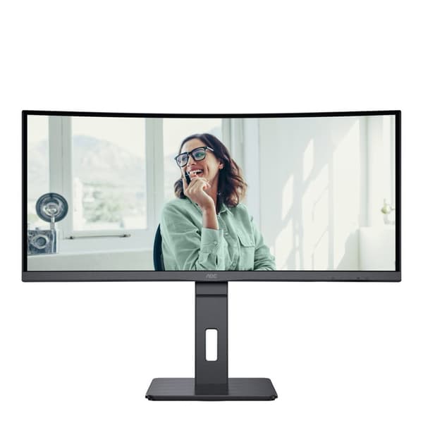 AOC CU34P3CV datorskärm 86,4 cm (34") 3440 x 1440 pixlar UltraWide Quad HD LED Svart