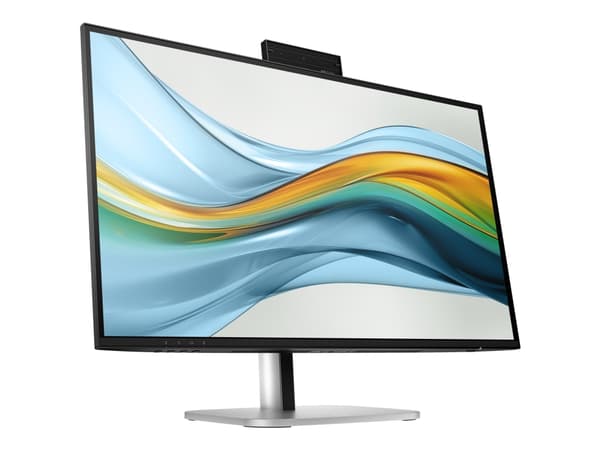 HP 527pm - LED-skjerm - 27" - 2560 x 1440 - IPS - 350 cd/m² - 5 ms - høyttalere - kullsort, naturlig sølv (stativ), jet svart (stativ)