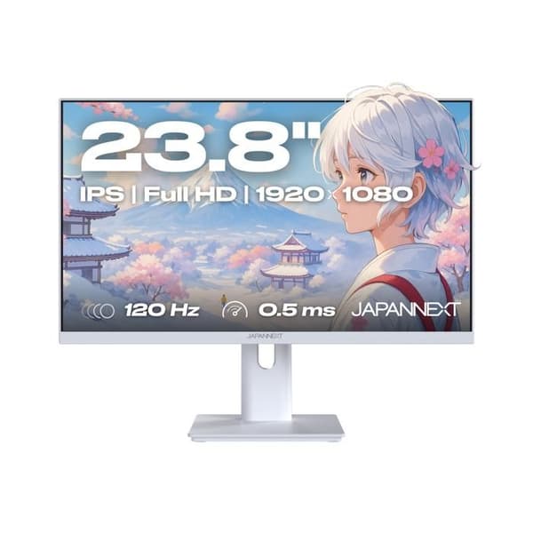 Gaming- / kontorsektorskärm | 23,8" | IPS | FHD | 120Hz | Pastellvit