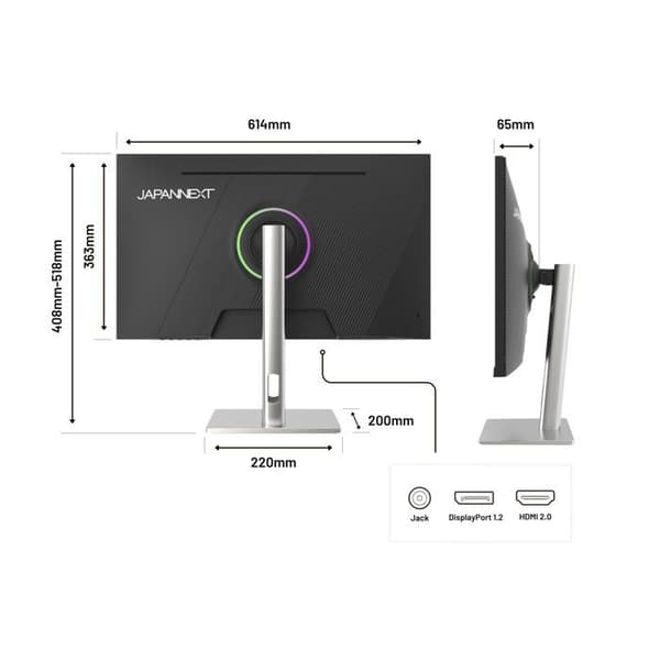 Spel-PC-skärm | 27" | IPS | FHD | 200Hz | Ergonomisk fot