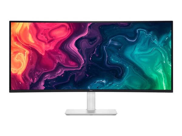 Dell 34 Plus USB-C Monitor S3425DW - LED-skjerm - kurvet - 34" - 3440 x 1440 UWQHD @ 120 Hz - VA - 300 cd/m² - 3000:1 - 1 ms - 2xHDMI, USB-C - høytta Sølv