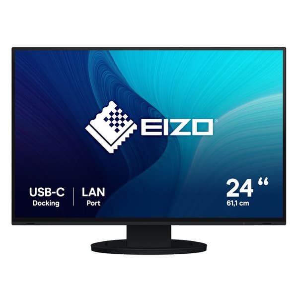 EIZO FlexScan EV2495-skärm - 24,1' LED - IPS - 1920 x 1200 - HDMI/DisplayPort/USB-C - Svart Svart
