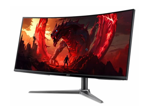 Acer Nitro ED340CU S3bmiipx - ED0 Series - LED-skärm - spel - böjd - 34" - 3440 x 1440 UWQHD @ 180 Hz - VA - 250 cd/m² - 4000:1 - HDR10 - 1 ms - 2xHD Svart
