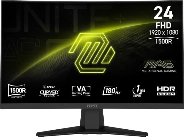 MSI MAG 244C 23.6inch VA FHD Curve 1500R 180Hz 250cd/m2 4ms HDMI DP