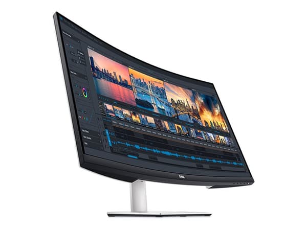 Dell S3221QSA - LED-skärm - böjd - 32" (31.5" visbar) - 3840 x 2160 4K UHD (2160p) @ 60 Hz - VA - 300 cd/m² - 3000:1 - 4 ms - 2xHDMI, DisplayPort - h