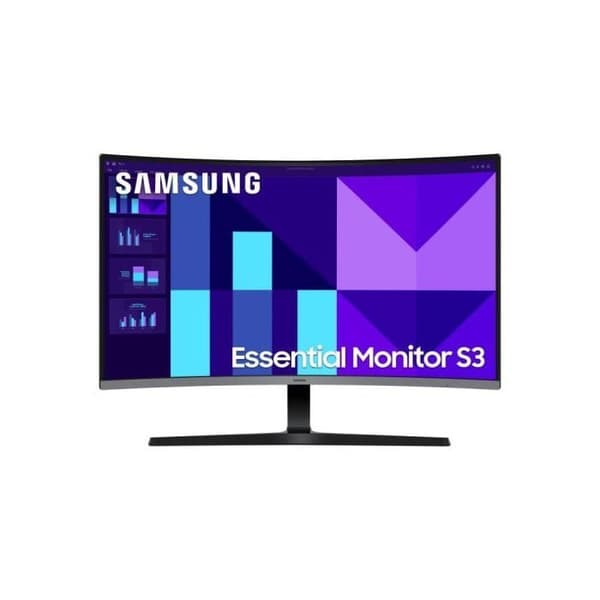 ECRAN 32" SAMSUNG S32D390G Svart 1920x1080 VA 16:9 4ms 250cd/m² 100Hz Inkurvad 1500R HDMI D-Sub Hörlurar Ställbar fot