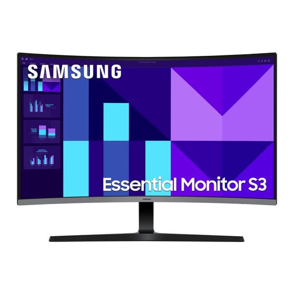 ECRAN 32" SAMSUNG S32D390G Svart 1920x1080 VA 16:9 4ms 250cd/m² 100Hz Inkurvad 1500R HDMI D-Sub Hörlurar Ställbar fot