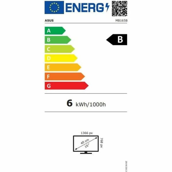Näyttö Asus MB165B WXGA 15,6" 60 Hz