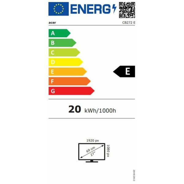 Pelinäyttö Acer UM.HB2EE.E02 Full HD 27" 100 Hz