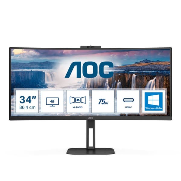 Näyttö AOC CU34V5CW/BK 34" 100 Hz 60 Hz musta
