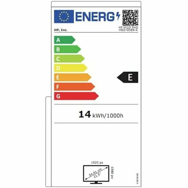 Näyttö HP M22f Full HD 21,5" 50 - 60 Hz 75 Hz 21,5"