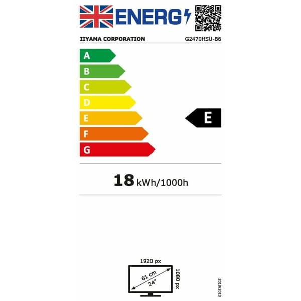 Näyttö Iiyama G2470HSU-B6 Full HD 23,8" 180 Hz 60 Hz