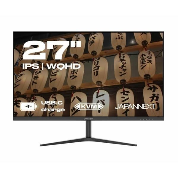 Näyttö Japannext JN-IPS27WQHDR-C65W WQHD 27" musta