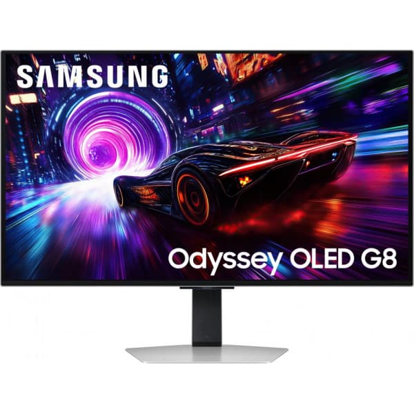 Samsung Odyssey OLED G8 (G81SF) 32" 4K UHD pelinäyttö Hopea