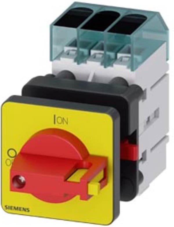 Ladattava erotuskytkin Punainen, keltainen 3-napainen 16 mm² 16 A 690 V/AC Siemens 3LD30500TK13