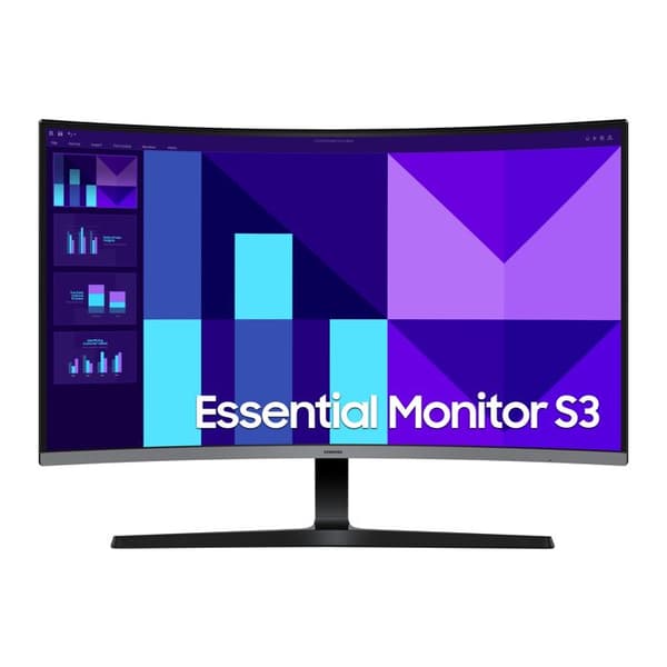 ECRAN 32" SAMSUNG S32D390G Svart 1920x1080 VA 16:9 4ms 250cd/m² 100Hz Inkurvad 1500R HDMI D-Sub Hörlurar Ställbar fot