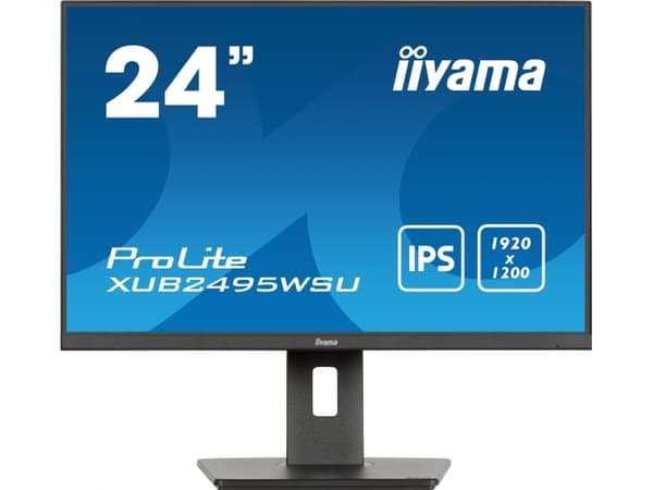 iiyama ProLite XUB2495WSU-B7, 61 cm (24"), 1920 x 1200 piksler, 4K Ultra HD, LED, 4 ms, Sort