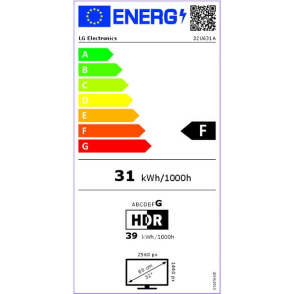 Näyttö LG 32U631A-B Quad HD 31,5"