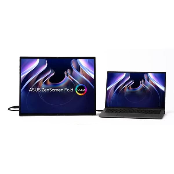 "ASUS ZenScreen Fold OLED MQ17QH platt skärm för PC 43-9 cm (17.3"") 2560 x 1920 pixlar Quad HD Silver"
