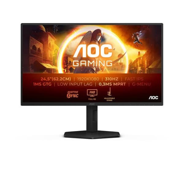 "AOC G4 25G4SXU flatskärm för PC 62-2 cm (24,5") 1920 x 1080 pixlar Full HD LED Svart - Grå" Svart, Grå