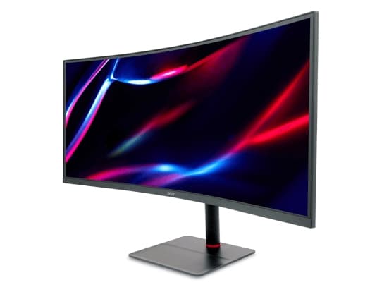 Acer Nitro XV5 XV345CURXbmiipphx, 86,4 cm (34"), 3440 x 1440 piksler, UltraWide Quad HD, LCD, 1 ms, Sort