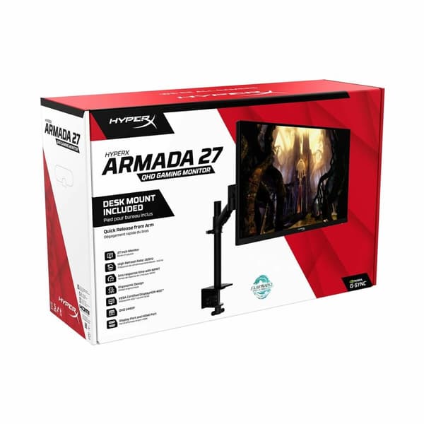 Pelinäyttö HP 64V69AA Quad HD 27"